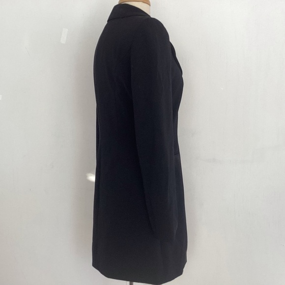Tempo Paris long fitted power classic tailored two button lined black blazer 6 - Picture 5 of 10